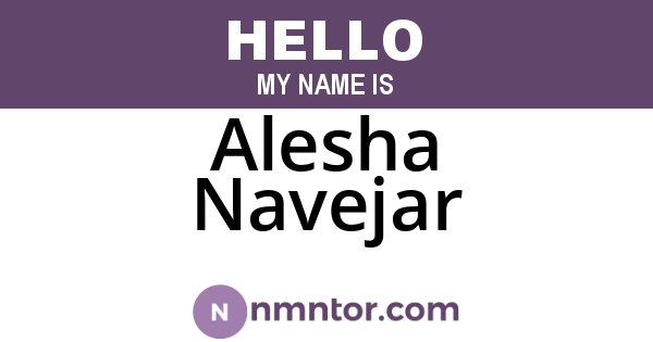 Alesha Navejar