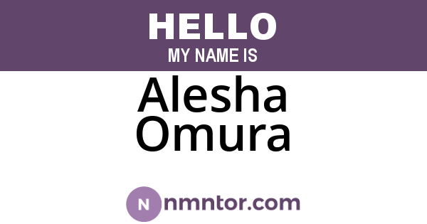 Alesha Omura