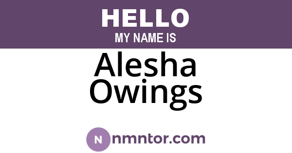 Alesha Owings