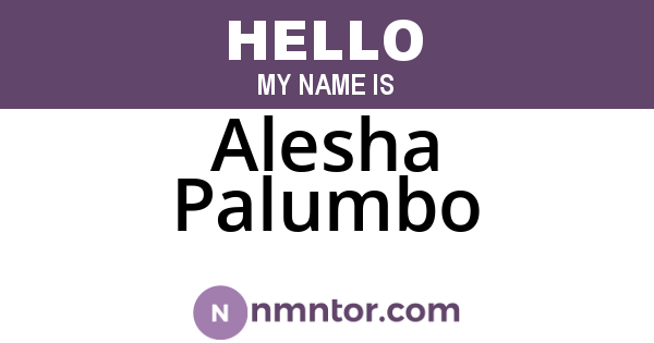 Alesha Palumbo