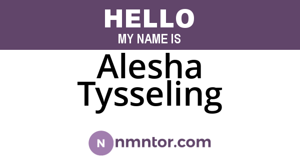 Alesha Tysseling