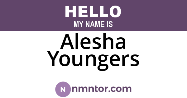 Alesha Youngers