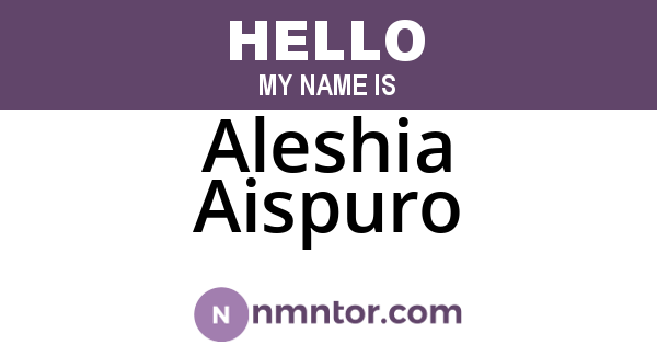 Aleshia Aispuro