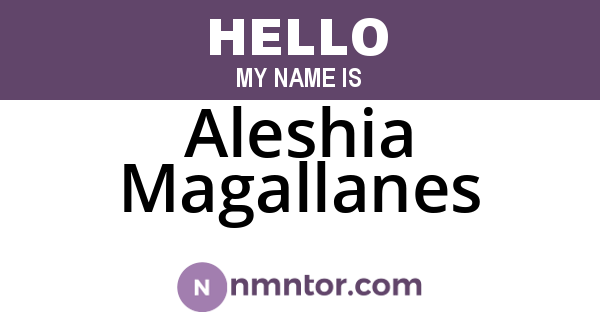 Aleshia Magallanes
