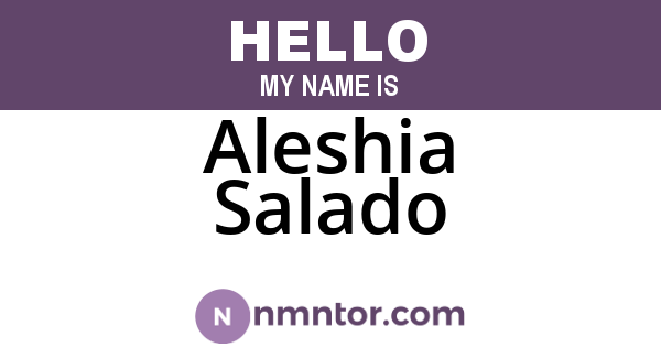 Aleshia Salado