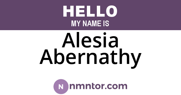 Alesia Abernathy
