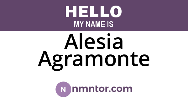 Alesia Agramonte