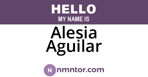Alesia Aguilar