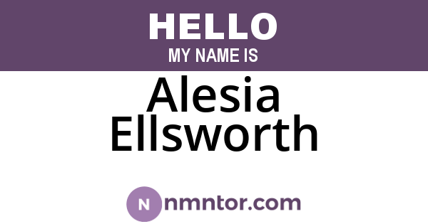 Alesia Ellsworth