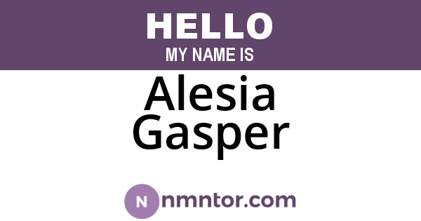 Alesia Gasper