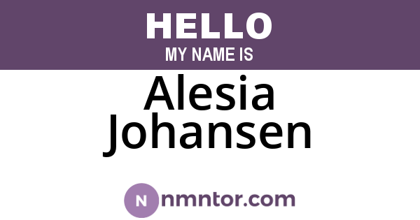 Alesia Johansen