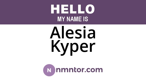 Alesia Kyper