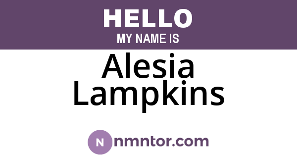 Alesia Lampkins