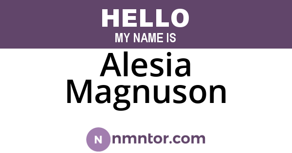 Alesia Magnuson