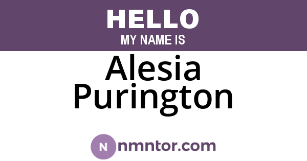 Alesia Purington
