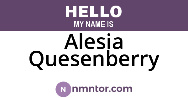 Alesia Quesenberry