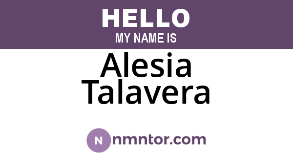 Alesia Talavera