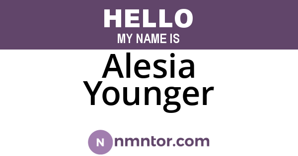 Alesia Younger