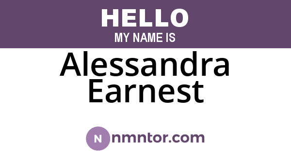 Alessandra Earnest