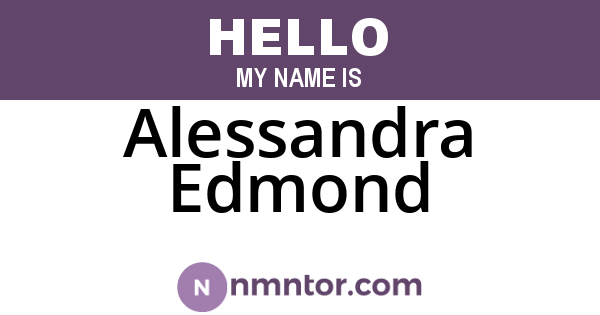 Alessandra Edmond