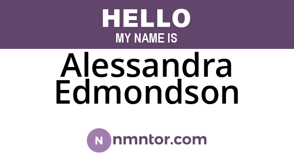 Alessandra Edmondson
