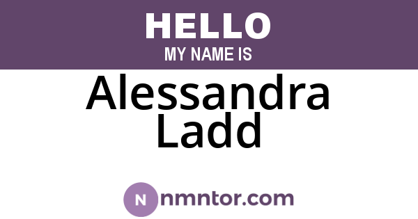 Alessandra Ladd