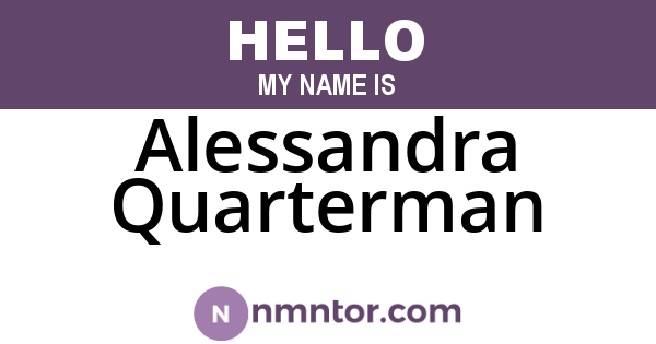 Alessandra Quarterman