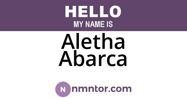 Aletha Abarca