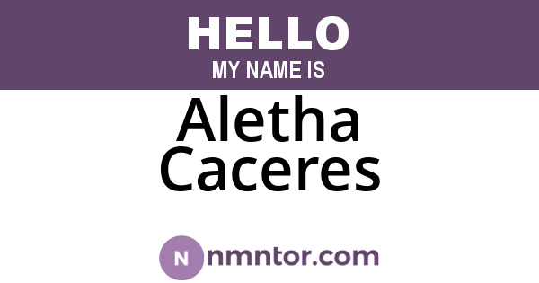 Aletha Caceres