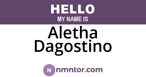 Aletha Dagostino