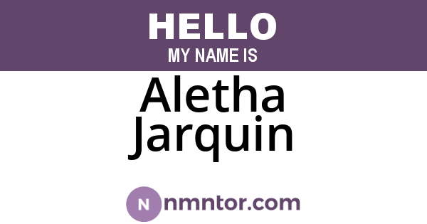 Aletha Jarquin
