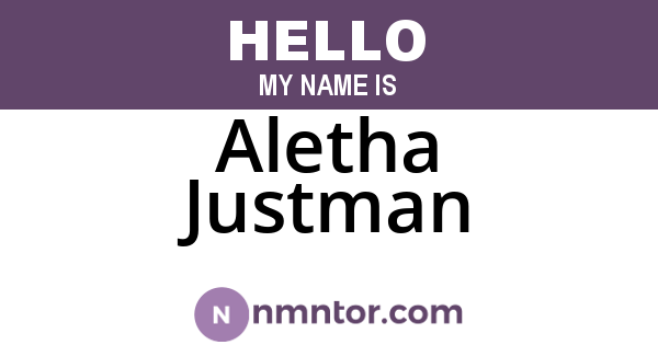 Aletha Justman