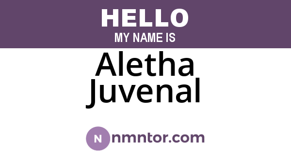 Aletha Juvenal