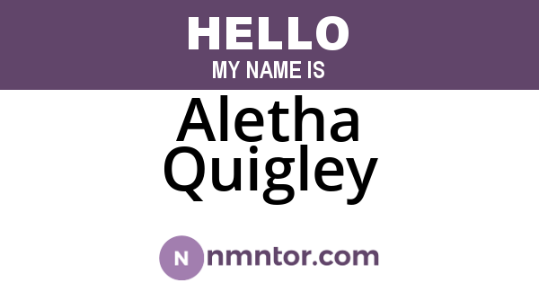 Aletha Quigley