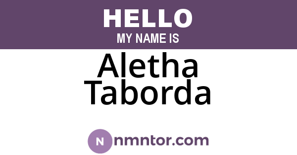 Aletha Taborda