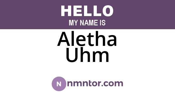 Aletha Uhm