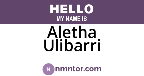 Aletha Ulibarri