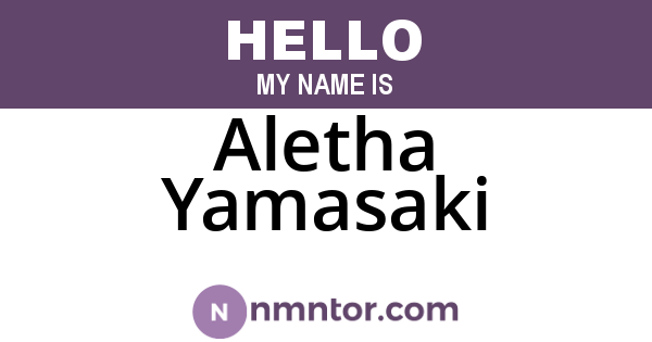 Aletha Yamasaki