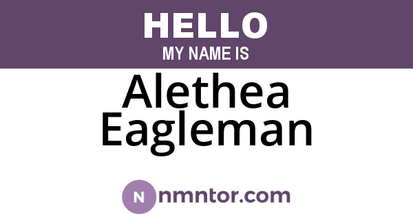 Alethea Eagleman