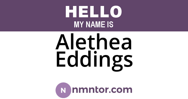 Alethea Eddings