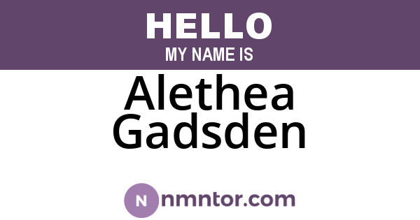 Alethea Gadsden