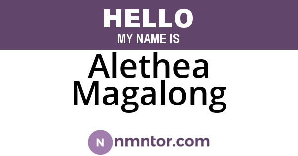 Alethea Magalong