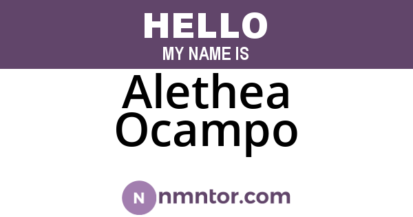 Alethea Ocampo