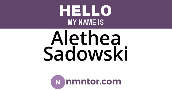 Alethea Sadowski