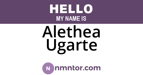 Alethea Ugarte