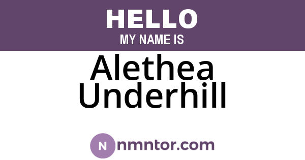 Alethea Underhill