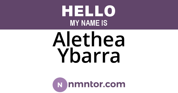 Alethea Ybarra