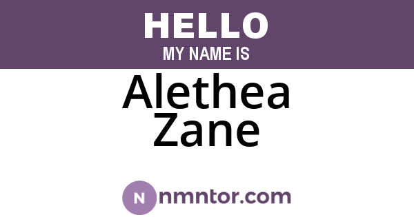 Alethea Zane