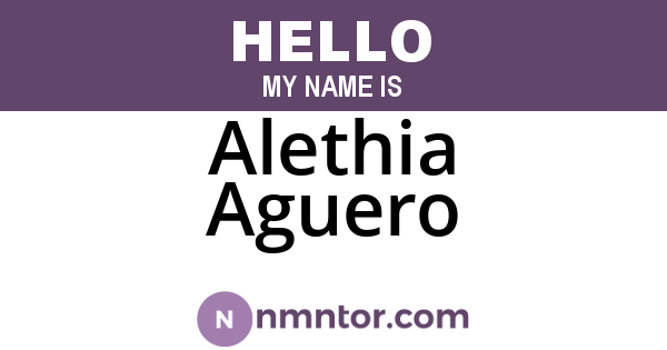 Alethia Aguero