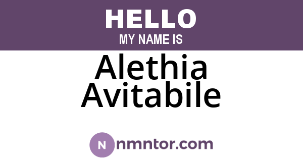Alethia Avitabile